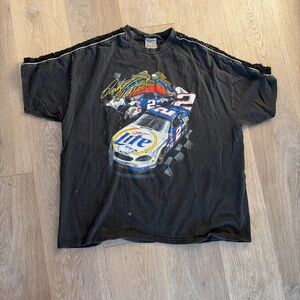 Black Racing Graphic T-Shirt nascar LF